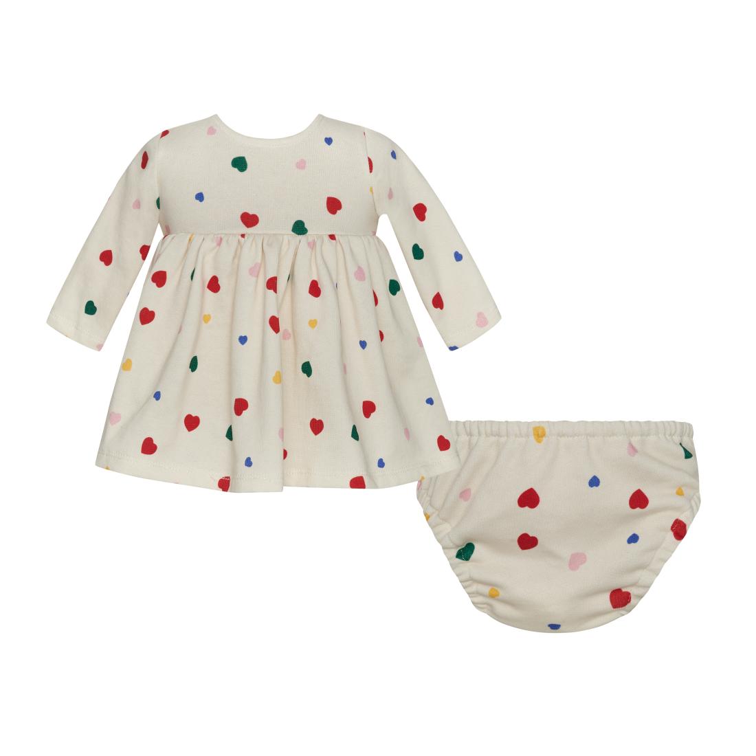 Βρεφικό Φόρεμα Φούτερ Hearts of the world Two in a castle T6501