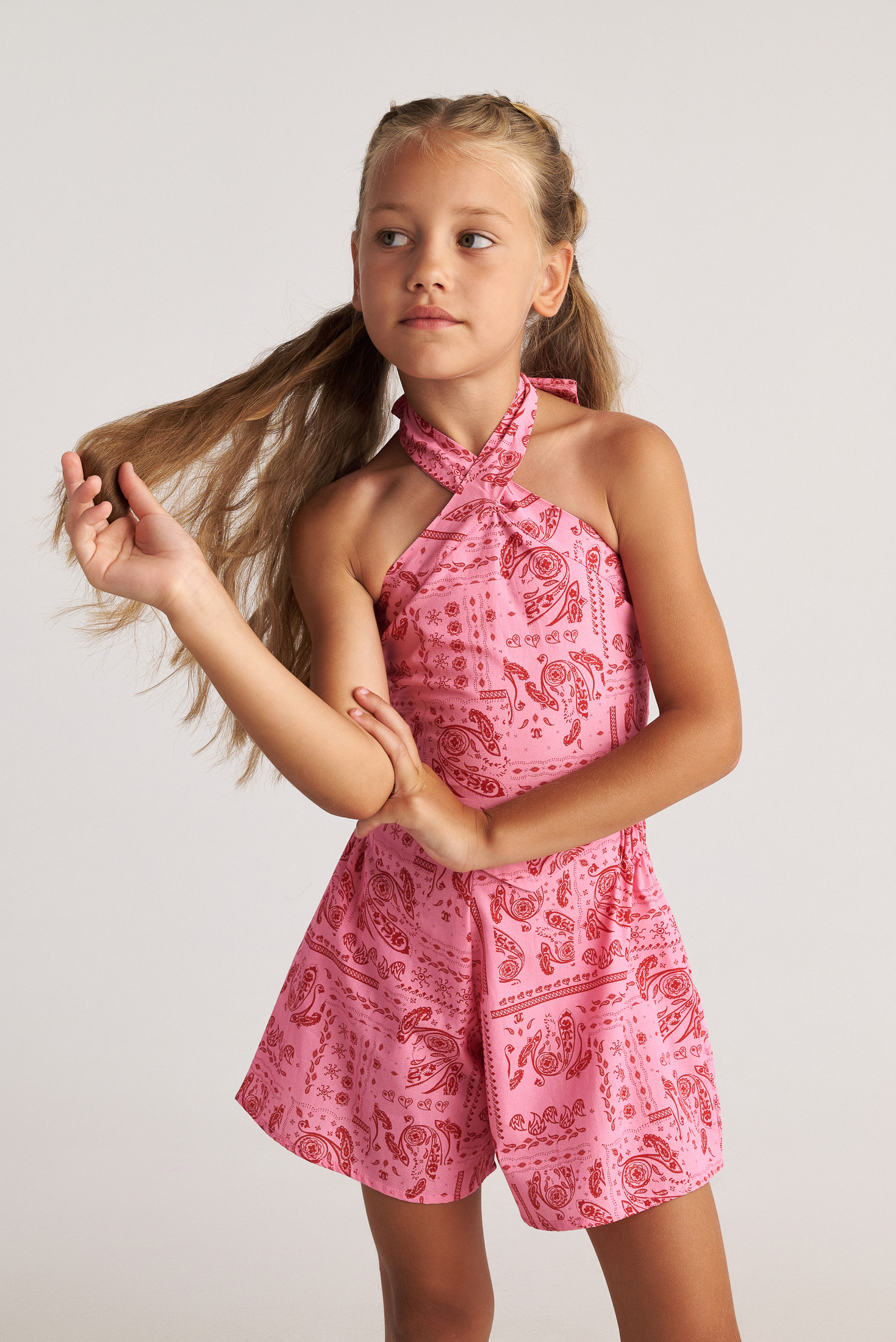 Παιδικό Σετ Bandana Set With Scarf Top & Shorts Two in a castle T7073