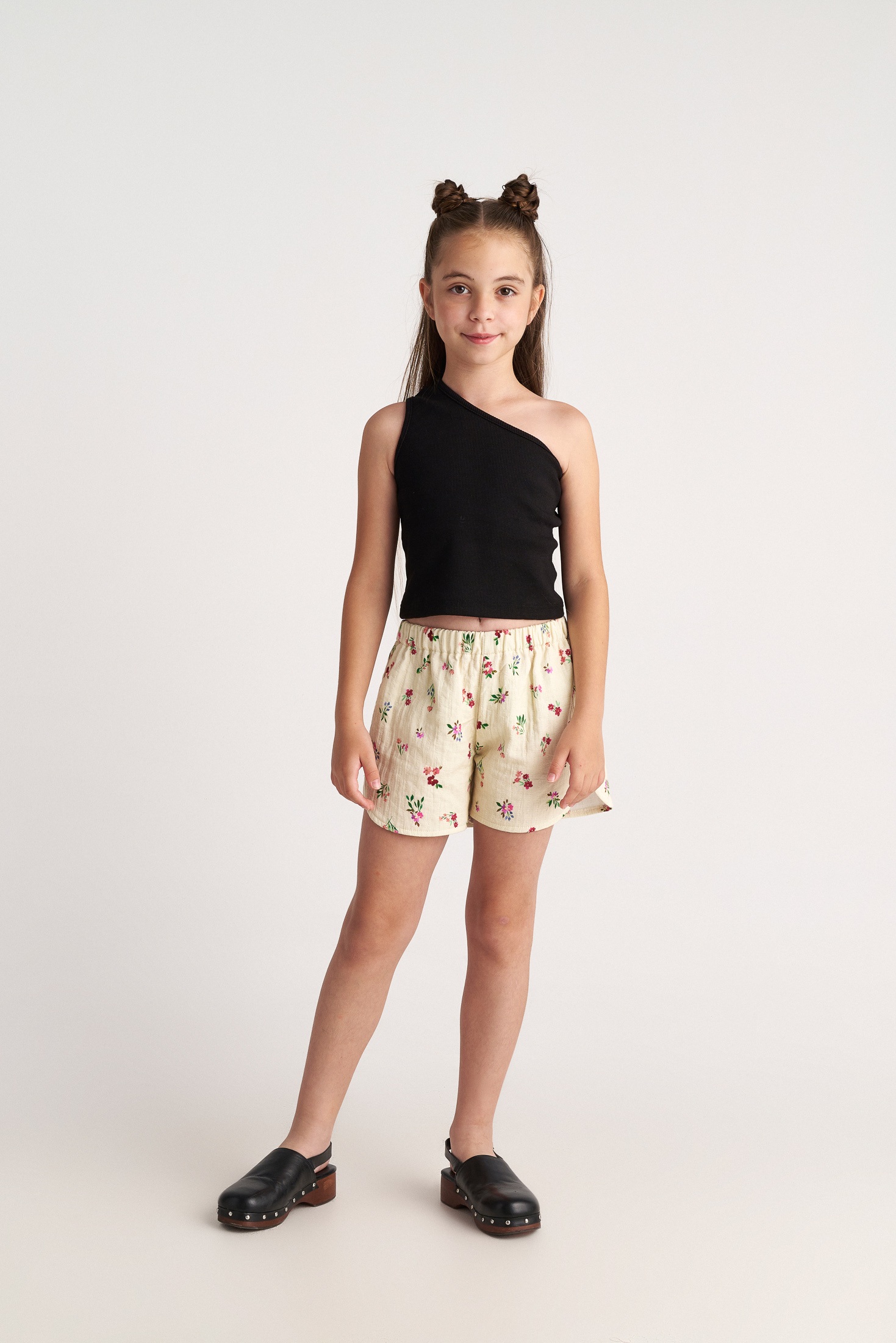 Παιδικό Σετ Little Flowers Set One Shoulder Top/Shorts Two in a castle T7207