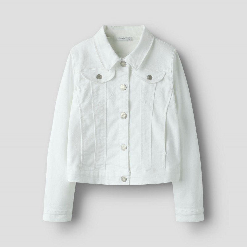Παιδικό Μπουφάν Τζιν Λευκό Name it 13217937 Bright White