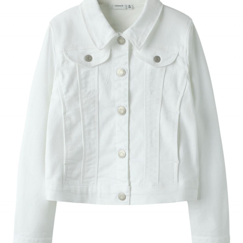 Παιδικό Μπουφάν Τζιν Λευκό Name it 13217937 Bright White