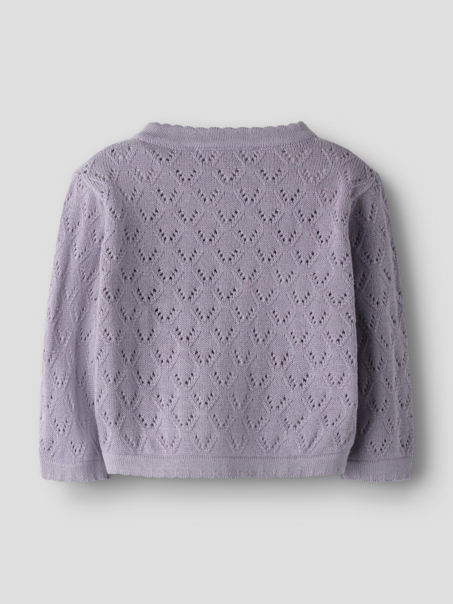 Μπεμπέ Πλεκτή Ζακέτα Name it 13239824 Lavender Gray
