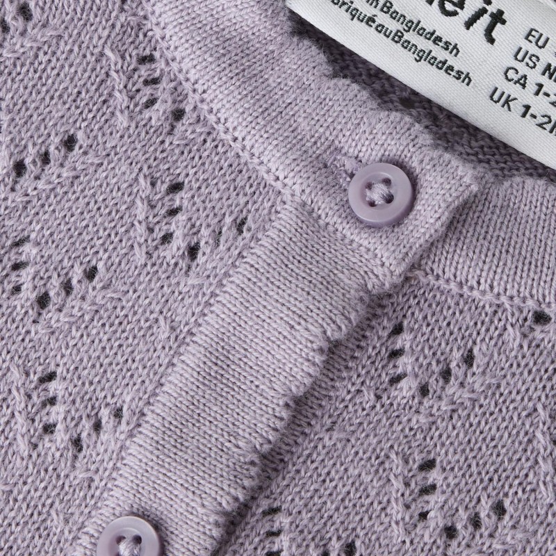 Μπεμπέ Πλεκτή Ζακέτα Name it 13239824 Lavender Gray