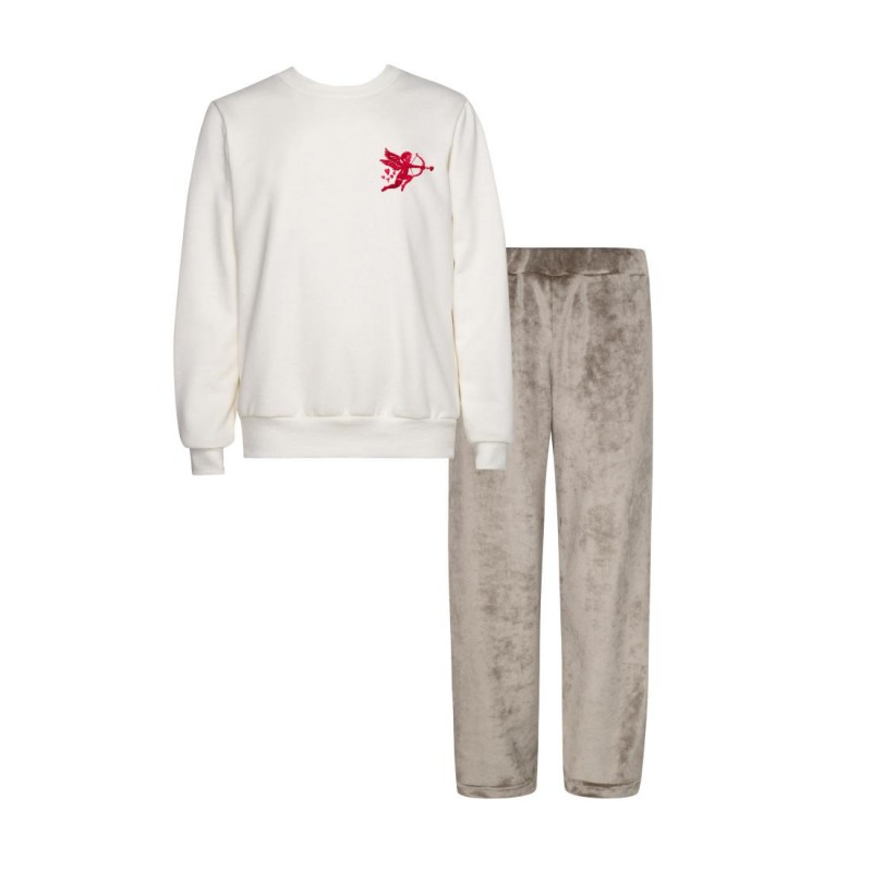 Παιδικό Σετ με παντελόνι Romantic Velvet Grey Two in a castle T6700