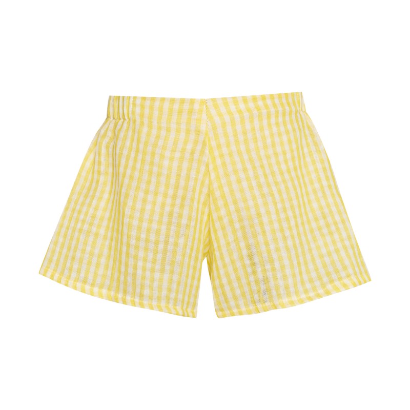 Βρεφικό Σετ Κίτρινο Summer Fruit Set Embroider Two in a castle T7048