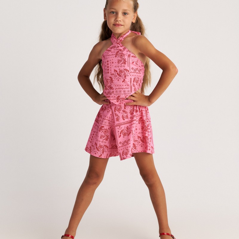 Παιδικό Σετ Bandana Set With Scarf Top & Shorts Two in a castle T7073