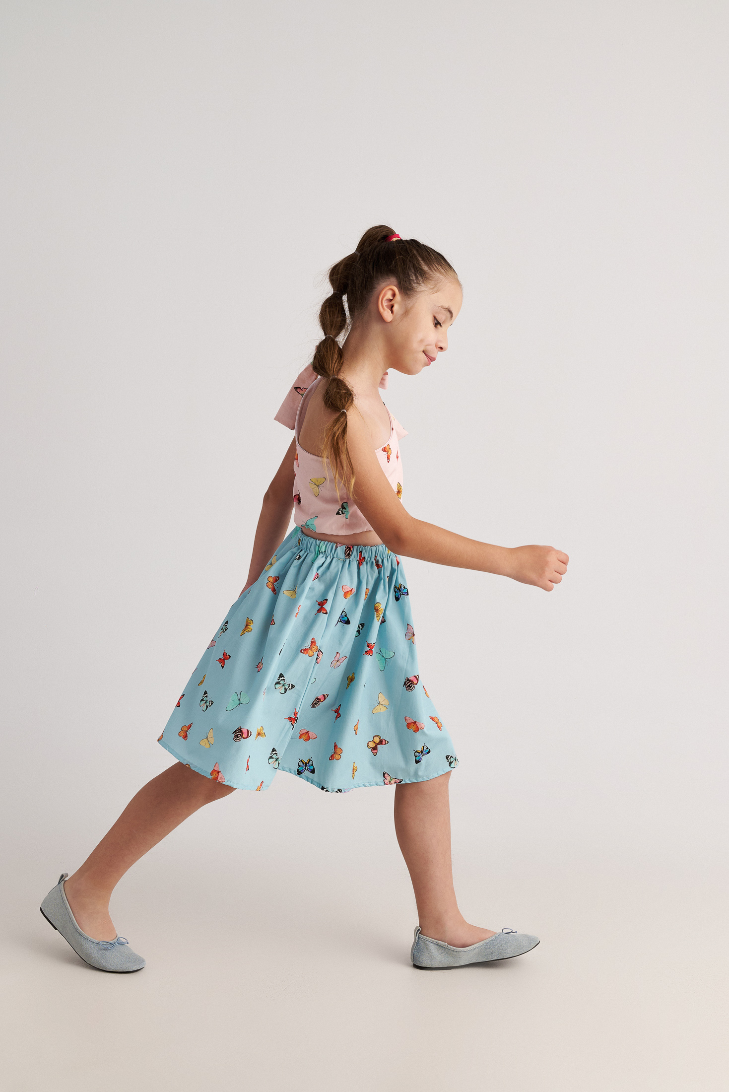 Παιδικό Φόρεμα Butterfly Sky One Shoulder Two in a castle T7109