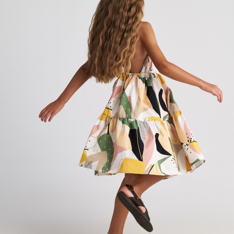 Παιδικό Φόρεμα Abstract Three Layer Dress Two in a castle T7229