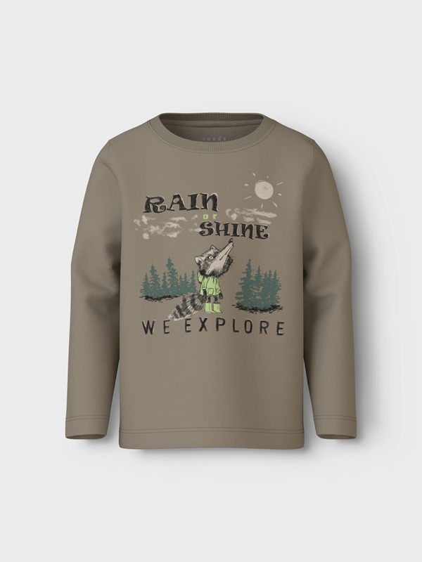 Μπλούζα Μακρυμάνικη Name it 13224978 weathered teak