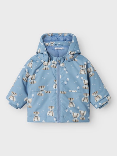 NAME IT NBMMAX PA JACKET AOP - Παιδικό Μπουφάν με Οικολογική Θερμομόνωση για Φθινόπωρο/Χειμώνα 2025