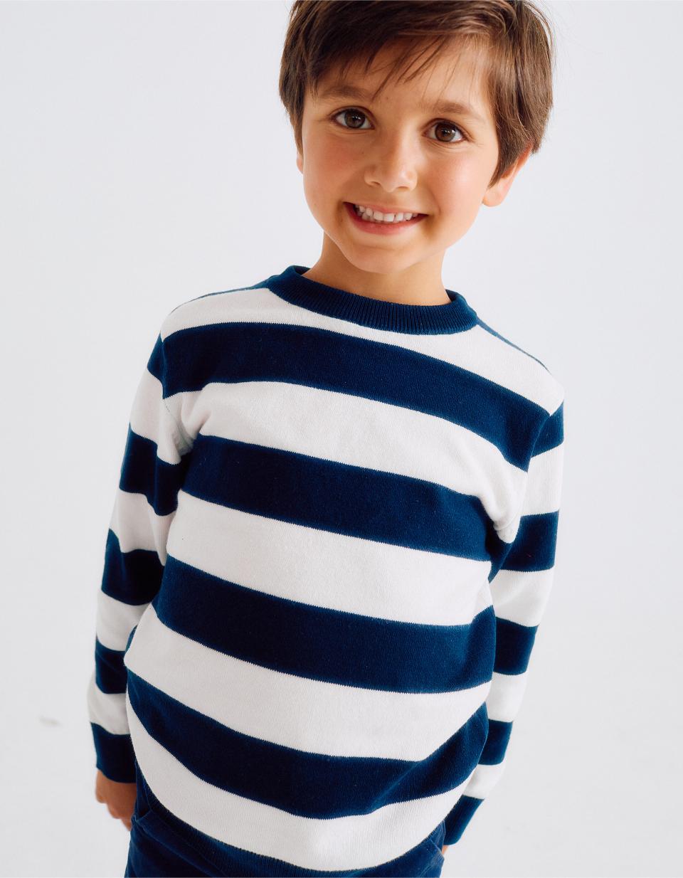 Παιδικό Πουλόβερ Ριγέ Zippy 25048 Dark Blue