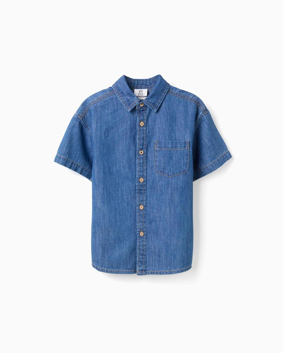 Παιδικό Πουκάμισο Τζιν Zippy 26017 Light Denim Blue