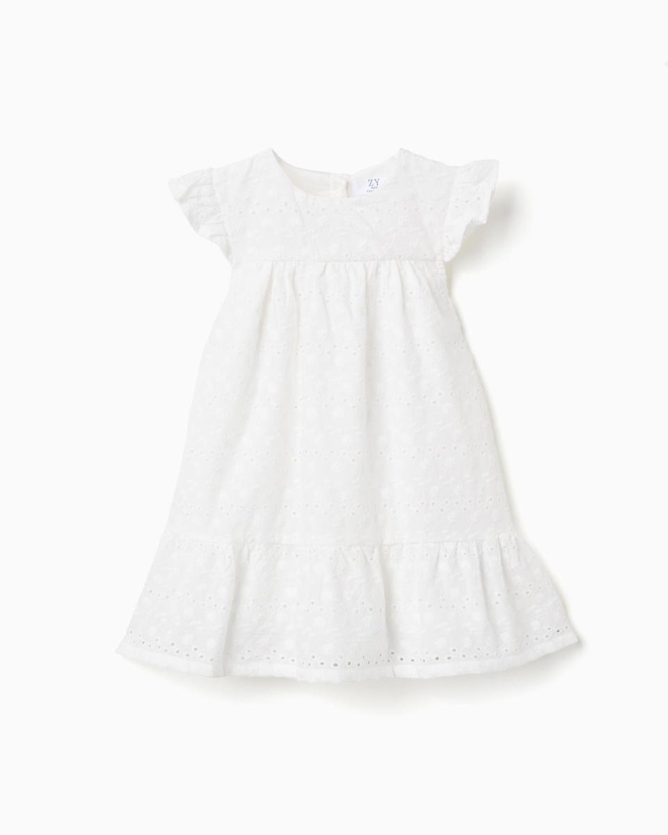 Βρεφικό Φόρεμα Broderie Anglaise Zippy 26047 White