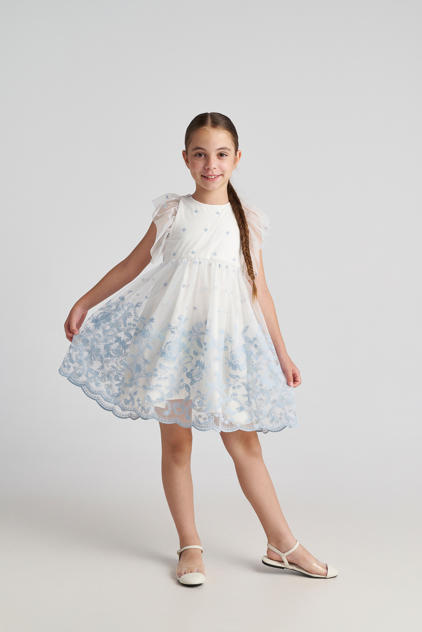Παιδικό Φόρεμα Τούλινο The Flower Girl Sky Fairy Dress Two in a castle T7242