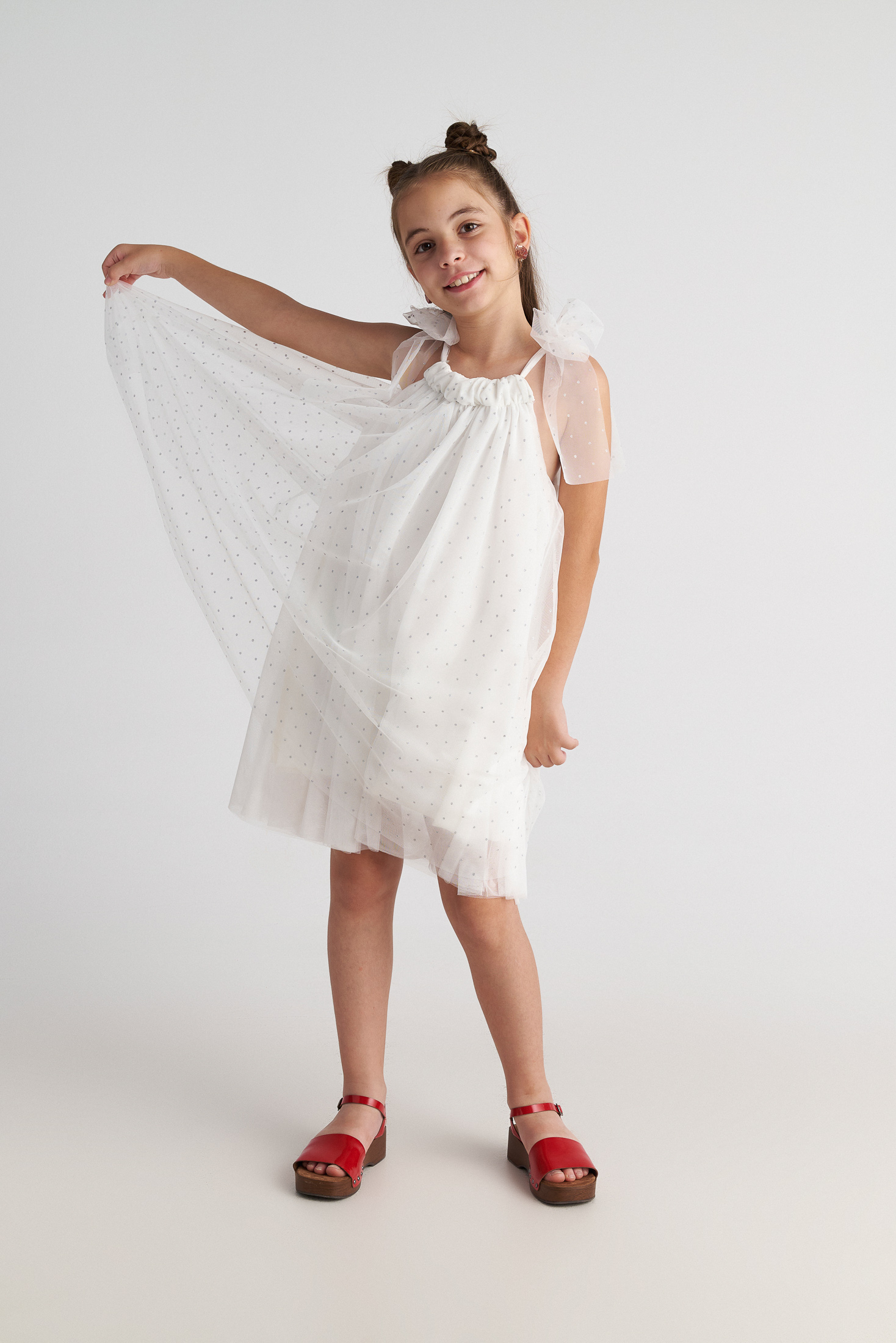 Παιδικό Φόρεμα Tούλινο The Flower Girls Glitter Dress Two in a castle T7257