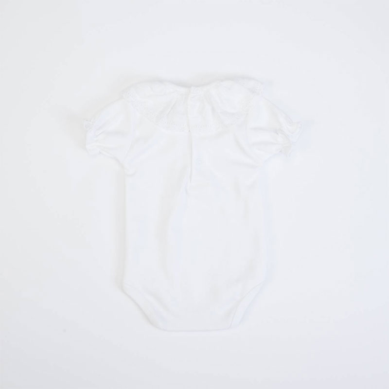 Ζιπουνάκι λευκό από 100% βαμβάκι κωδ. 14753-