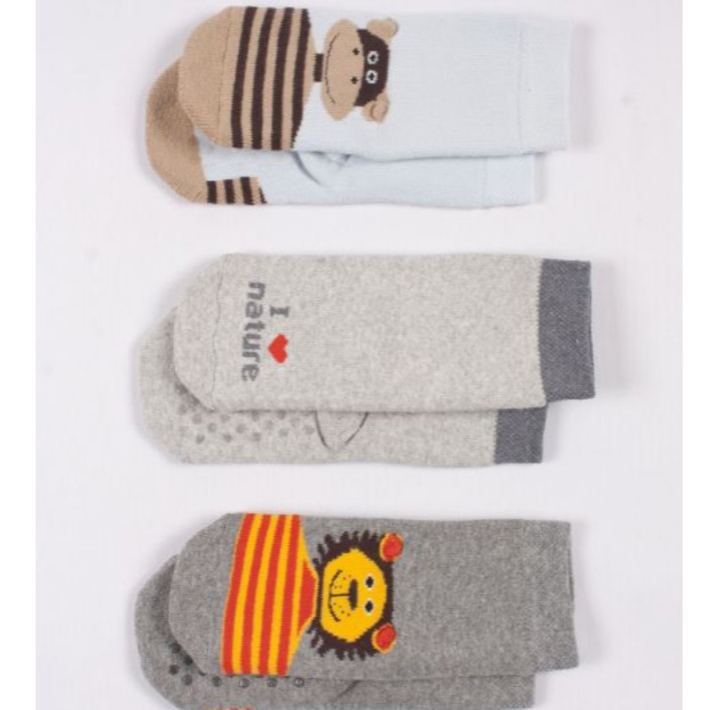 Σετ 3 ζευγάρια καλτσάκια animal