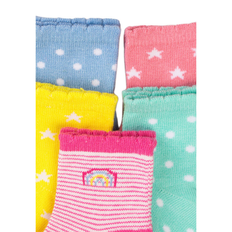 Κάλτσες βαμβακερές σε 5 διαφορετικά σχέδια σετ Minoti NBG SOCK17