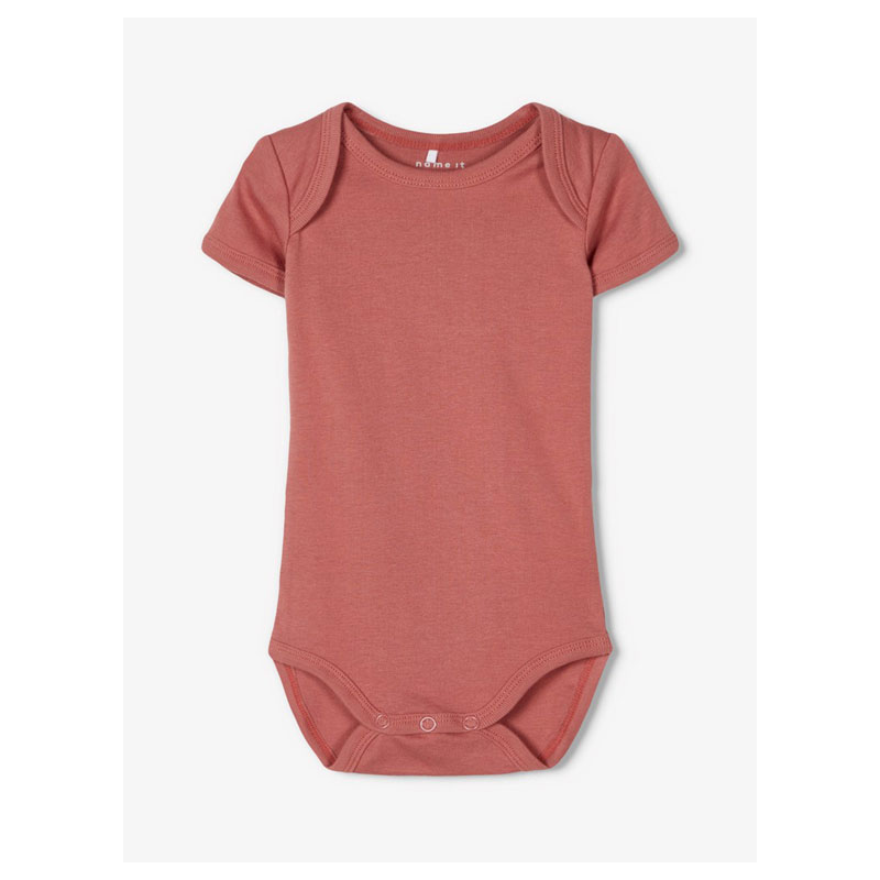 Σετ 3 ζιπουνάκια κοντομάνικα από 100% οργανικό βαμβάκι Name it 13189064 Withered Rose