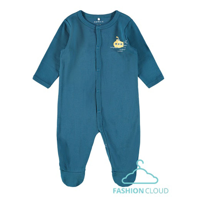 Σετ 2 φορμάκια οργανικό βαμβάκι  Name it 13192808 Legion Blue