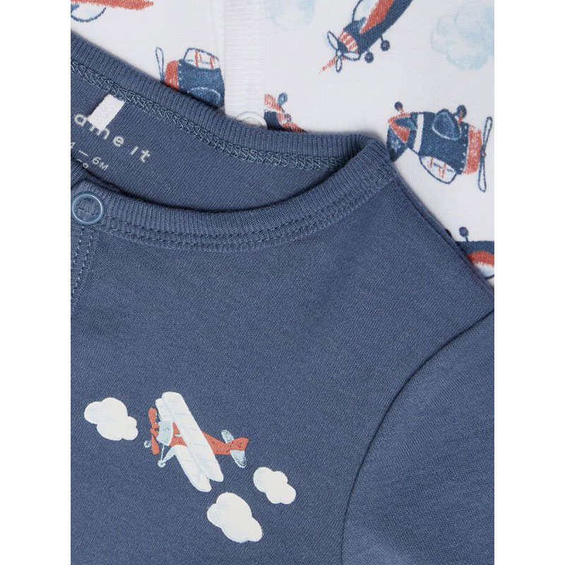 Σετ 2 φορμάκια από οργανικό βαμβάκι Name it 13192810 Bering Sea