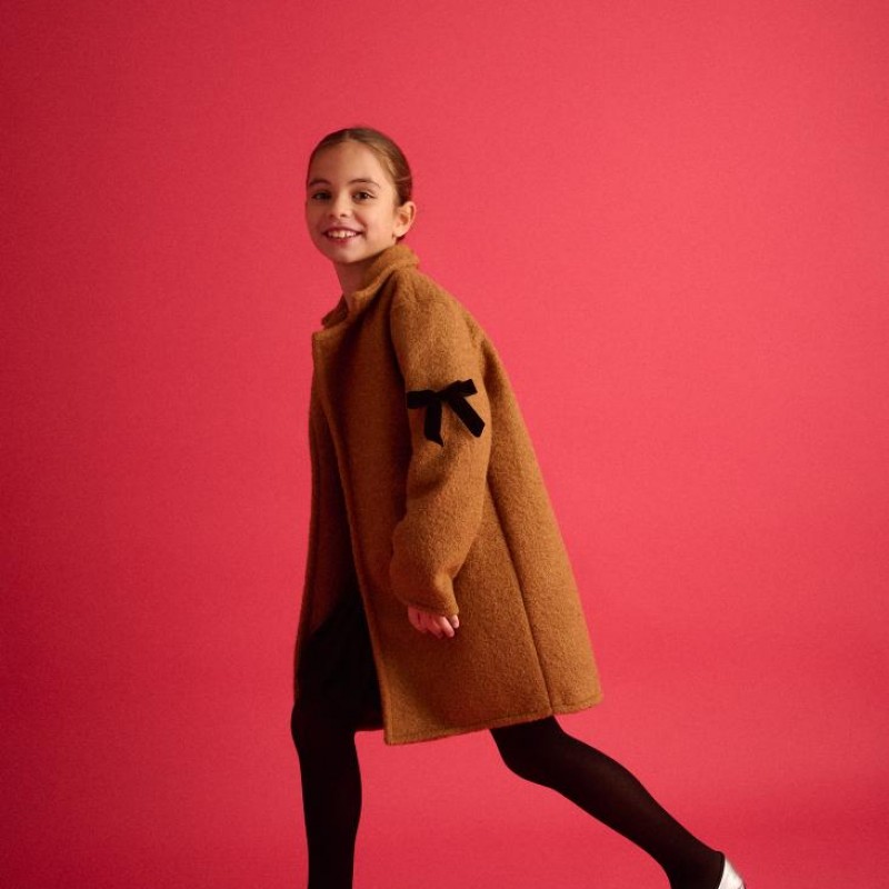 Παιδικό Παλτό Engraved Flowers Two in a castle T6640 Bear Coat