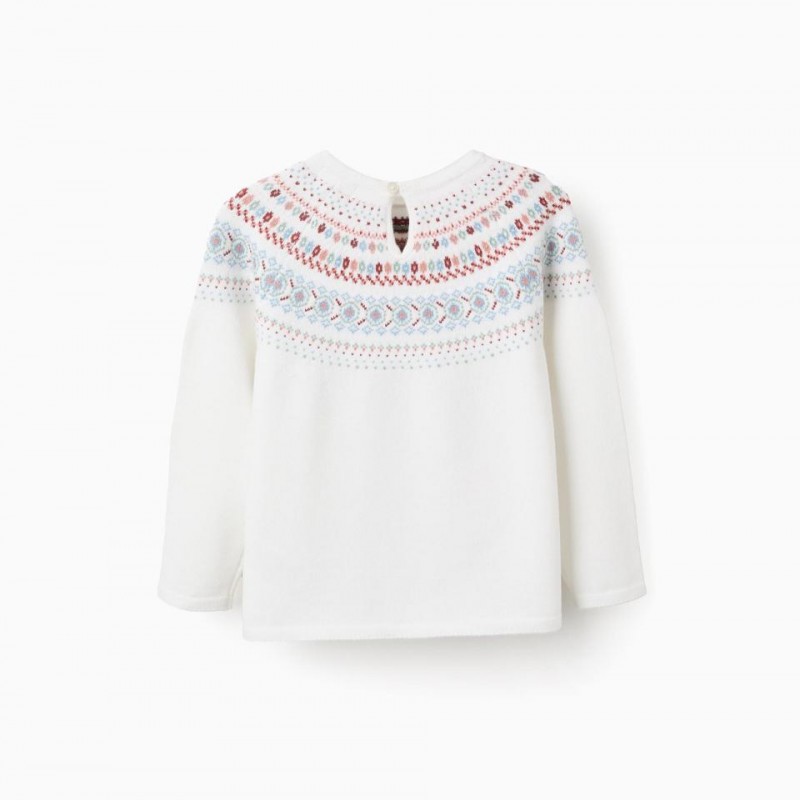 Παιδικό Πουλόβερ Zippy 25063 Jacquard White