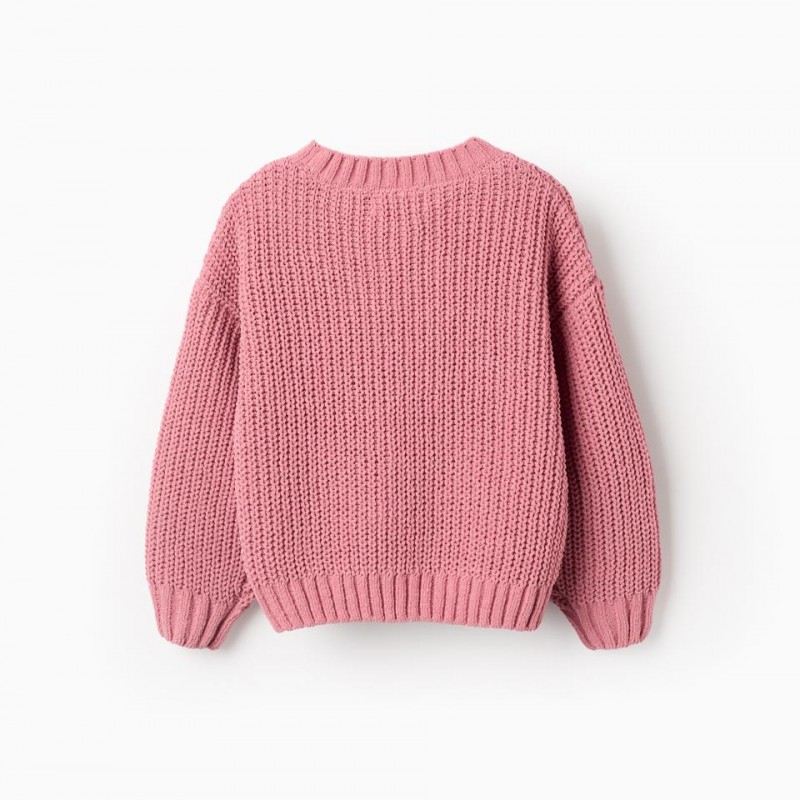 Παιδικό Πουλόβερ Σενίλ Zippy 25068 Pink