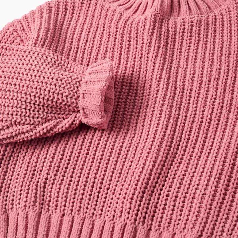 Παιδικό Πουλόβερ Σενίλ Zippy 25068 Pink