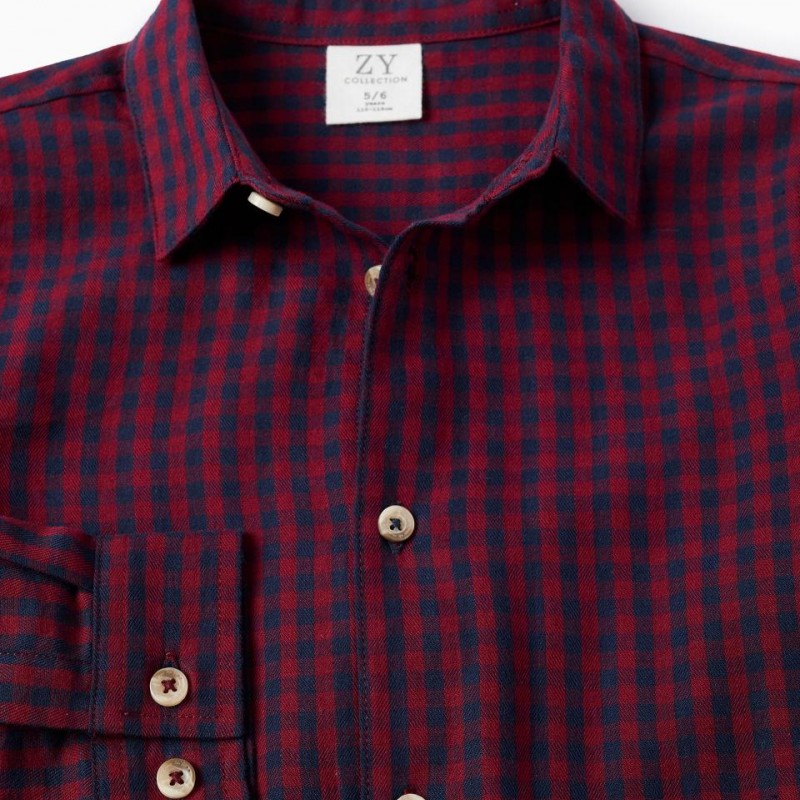 Παιδικό Πουκάμισο Καρό  Zippy 25078 Dark Red