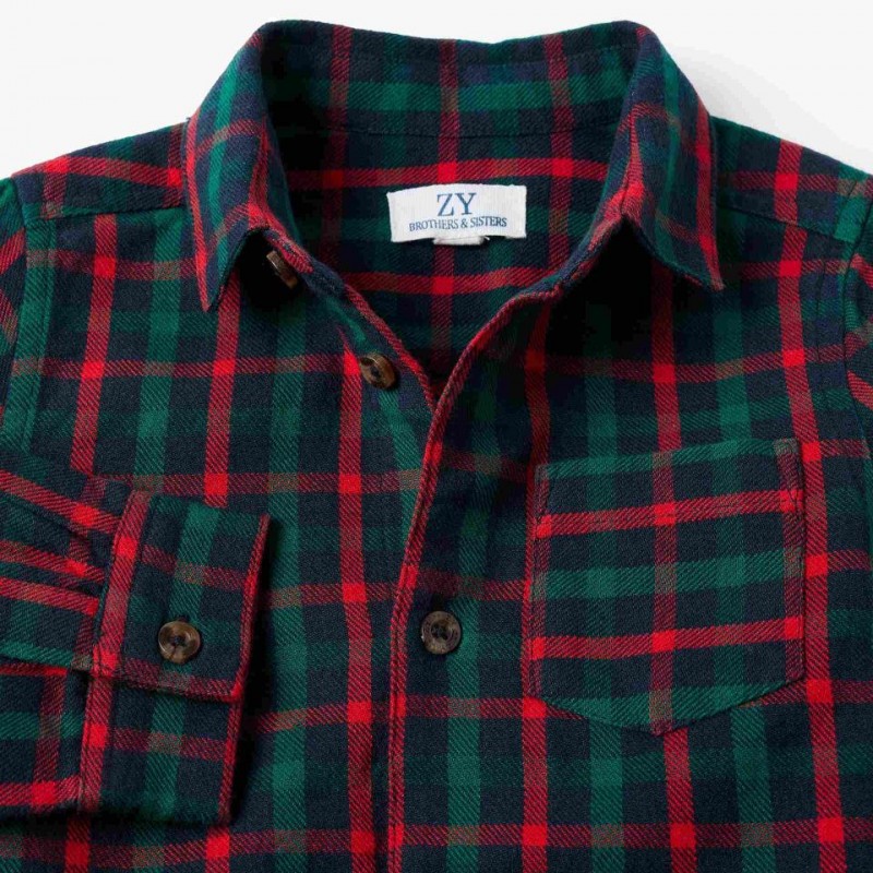 Πουκάμισο Kαρό Zippy 25061 Dark Green