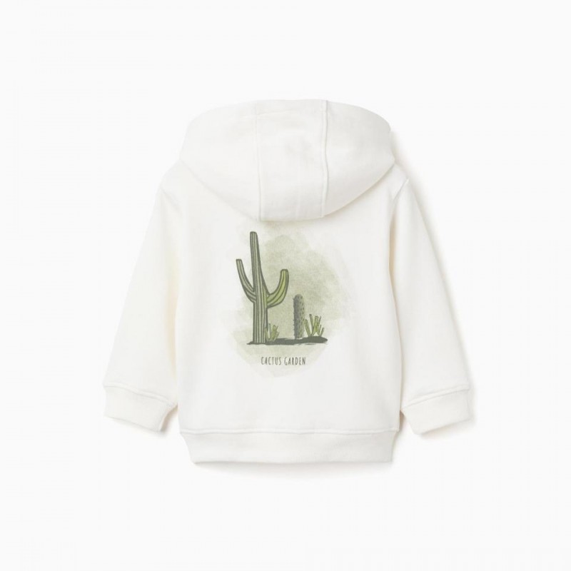 Βρεφική Ζακέτα Φούτερ Με Κουκούλα Zippy 26002 Light Beige