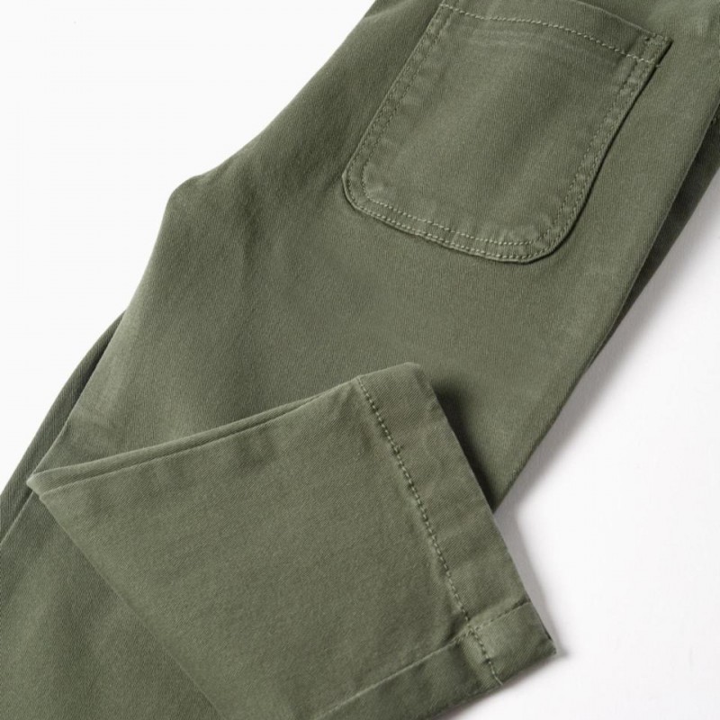 Βρεφική Σαλοπέτα Με Τσέπες Cargo Zippy 26004 Dark Green