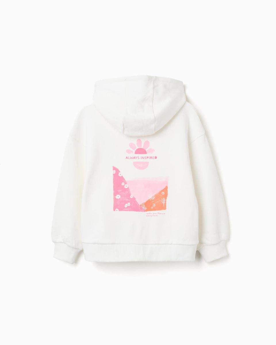 Παιδική Ζακέτα Με Κουκούλα Zippy 26006 White