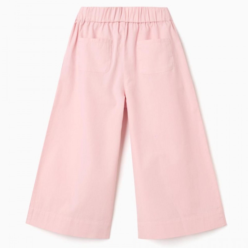Παιδικό Παντελόνι Wide Leg Με Πιέτες  Zippy 26014 Light Pink