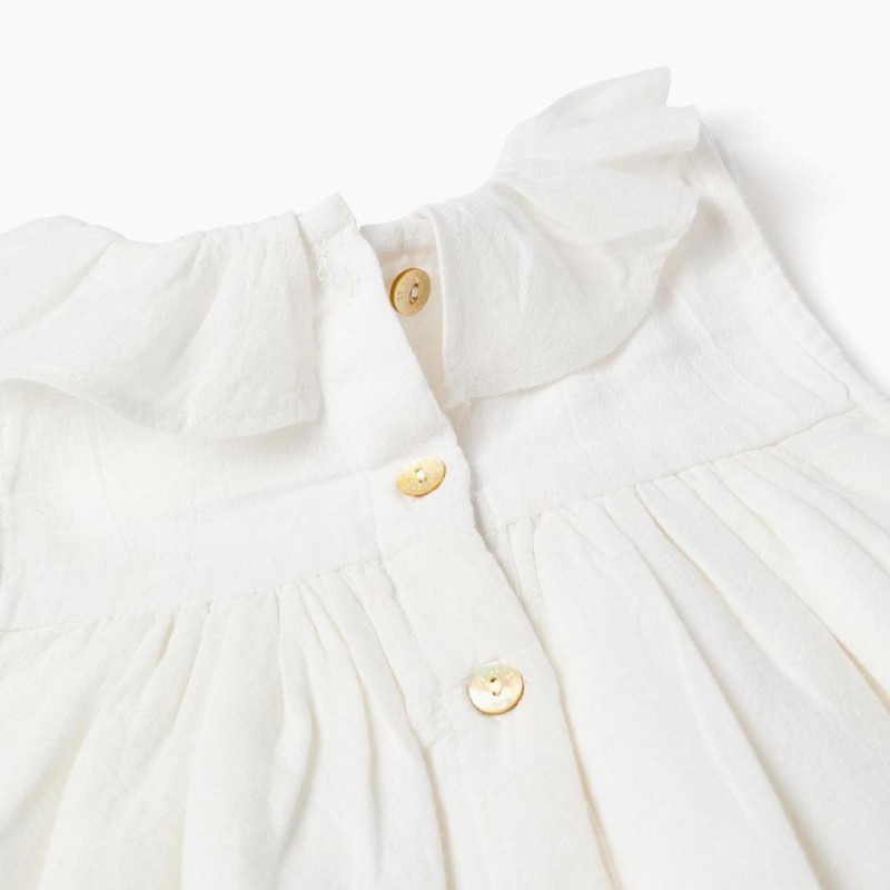 Βρεφικό Φόρεμα Με Κεντήματα Zippy 26024 Light Beige