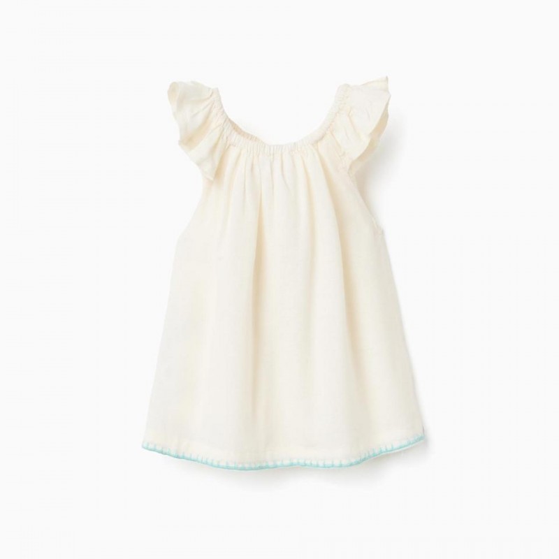 Βρεφική Μπλούζα Λινή Zippy 26006 Light Beige 