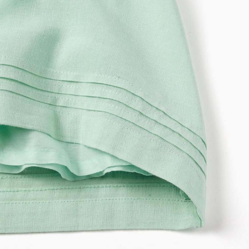 Βρεφικό Φόρεμα Λινό Με Βολάν Zippy 26035 Light Green