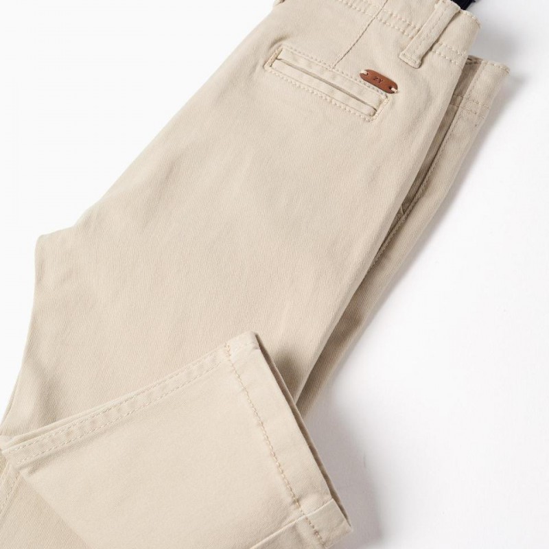 Βρεφικό Παντελόνι Με Αφαιρούμενες Τιράντες Zippy 26012 Light Beige