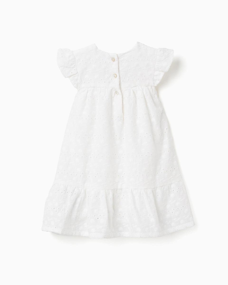 Βρεφικό Φόρεμα Broderie Anglaise Zippy 26047 White