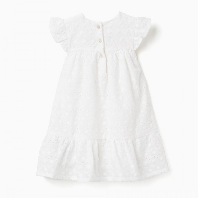 Βρεφικό Φόρεμα Broderie Anglaise Zippy 26047 White