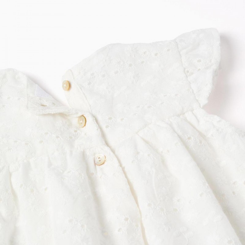 Βρεφικό Φόρεμα Broderie Anglaise Zippy 26047 White