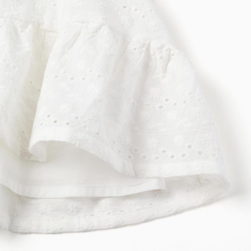 Βρεφικό Φόρεμα Broderie Anglaise Zippy 26047 White