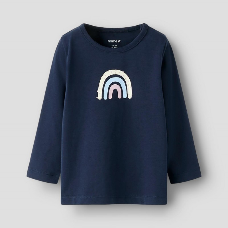 Βρεφική Μπλούζα Μακρυμάνικη Name it 13226053 Rainbow