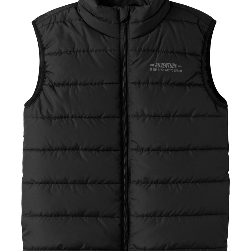 Παιδικό Αμάνικο Μπουφάν Μαύρο Name it 13250748 Black