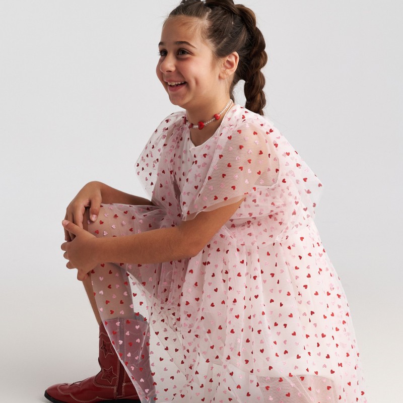 Παιδικό Φόρεμα Τούλινο Heartbeat Tulle Fairy Dress Two in a a castle T7011