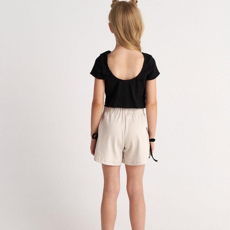 Παιδικό Σετ Modern Cinderella Top Black/Shorts Grey Two in a castle T7200