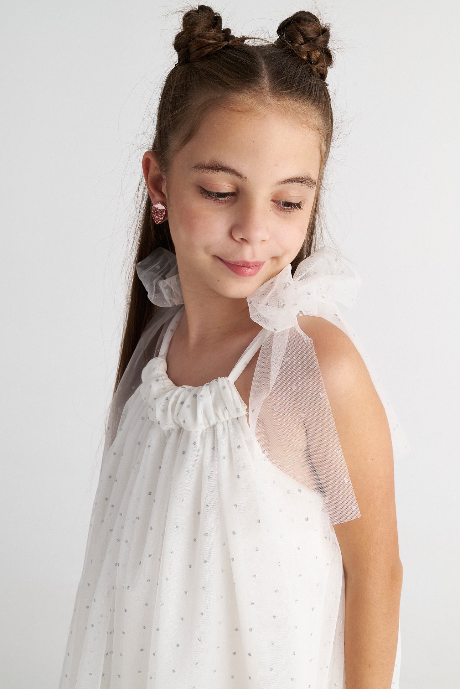 Παιδικό Φόρεμα Tούλινο The Flower Girls Glitter Dress Two in a castle T7257