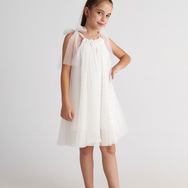 Παιδικό Φόρεμα Tούλινο The Flower Girls Glitter Dress Two in a castle T7257